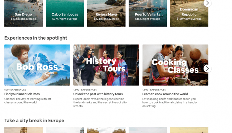طراحی وب airbnb-visuals